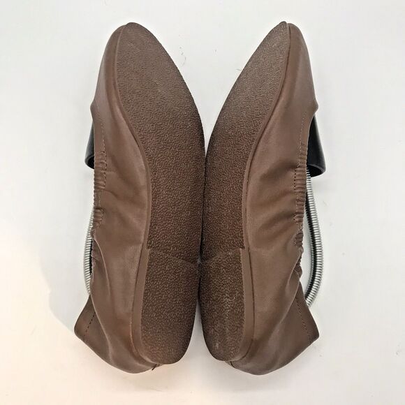 Torrid Scrunch Ballet Flats Women's 8.5WW Brown Lightweight Slip On Comfort Shoe - Picture 7 of 11